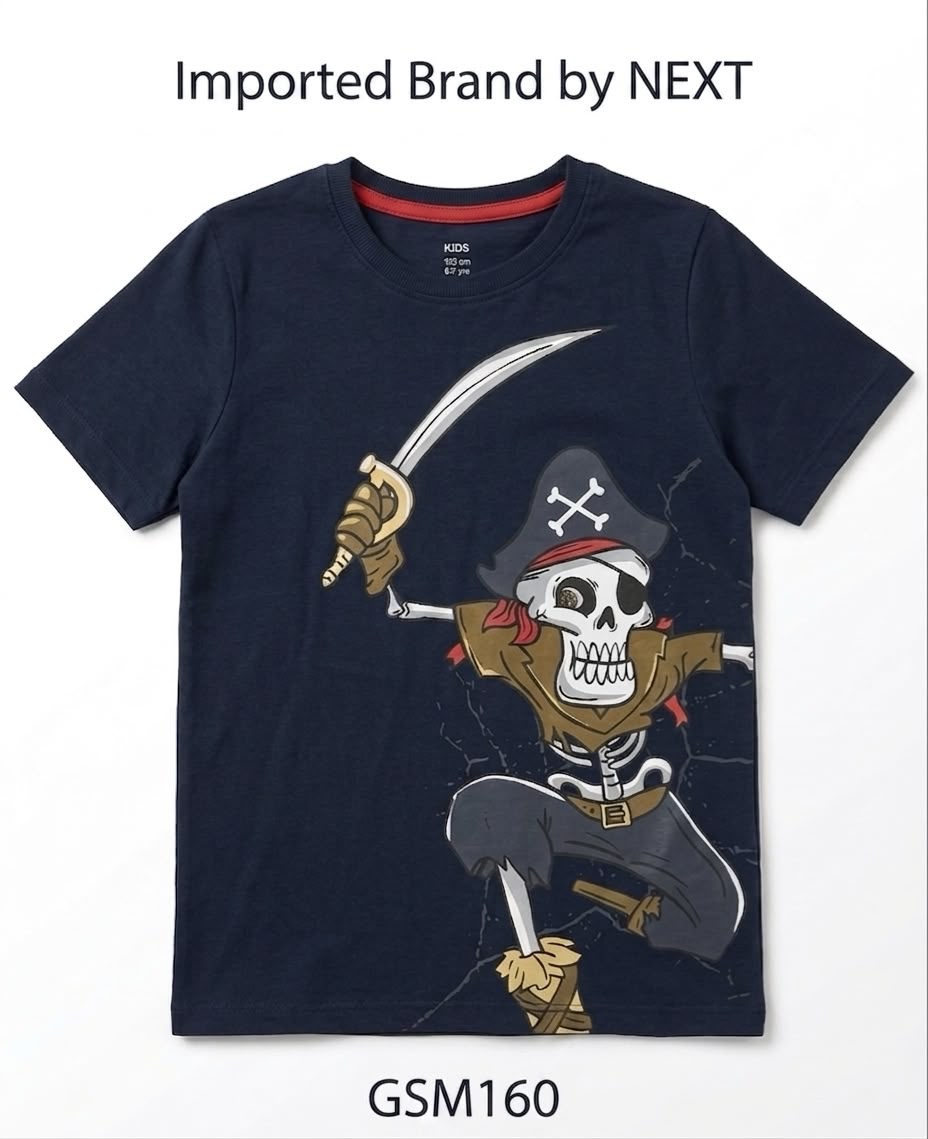 Kids Pirate Skeleton Graphic T-Shirt