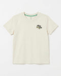 Kids "Chill & Ride" Premium Cotton T-Shirt – Off-White