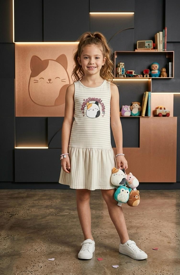 H&M Squishmallows Girls Sleeveless Cotton Frock – Bangladesh Import