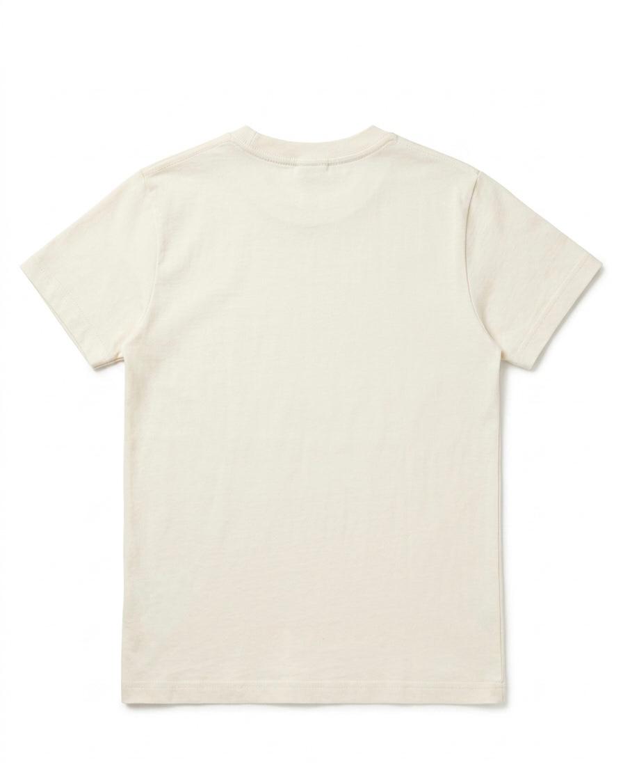 Kids Cream Summer Cotton T-Shirt - Pink Ice Cream Soda Print